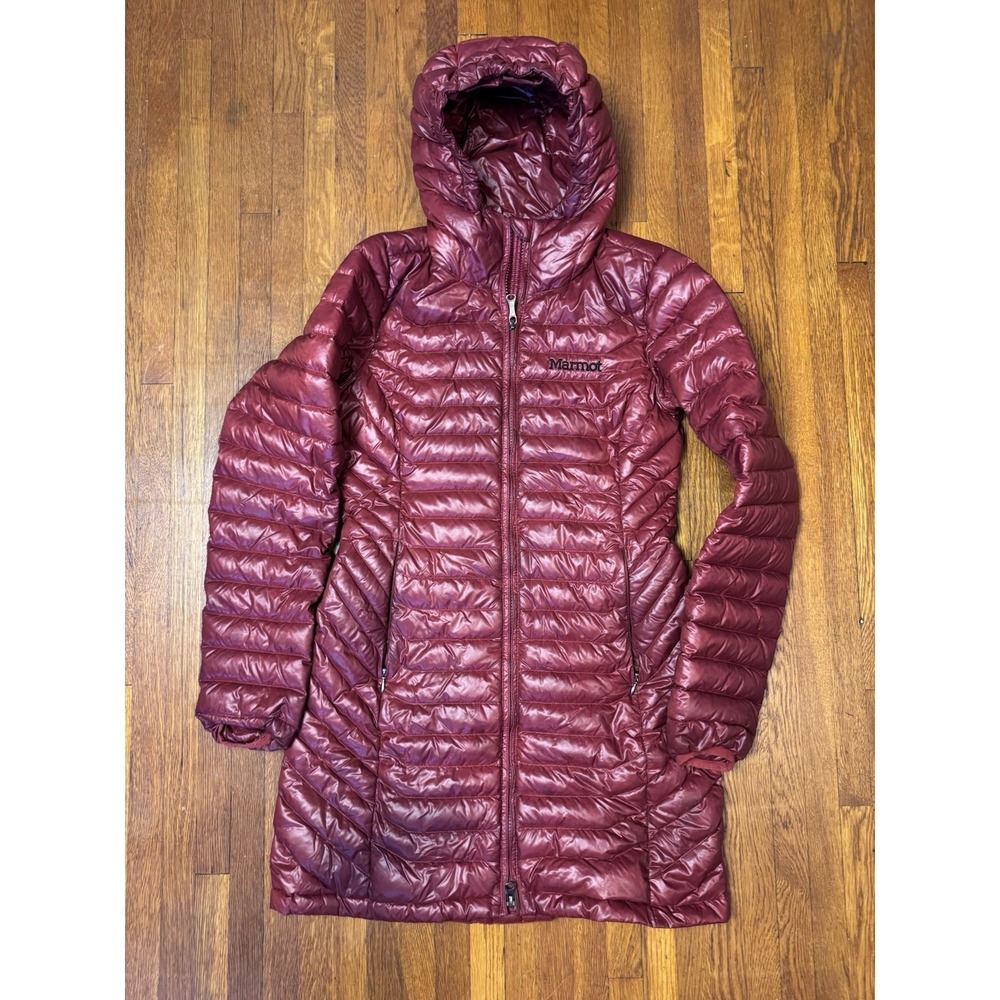 MARMOT WOMEN'S SONYA DOWN PARKA E78820 700 Fill Down Puffer Maroon sz XS Jacket